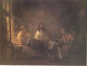The Pilgrims at Emmaus (mk05) Rembrandt